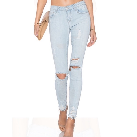 Lovers + Friends Jeans Lovers Friends Denim Low Rise Destroyed